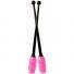 Булавы для художественной гимнастики Pastorelli MASHA 40,5 см. розовая головка, черная рукоятка 02619