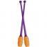 Булавы для художественной гимнастики Pastorelli MASHA, Двухцветные Фиолетово-оранжевые