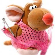 Мышонок Пина с лентой