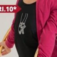 Майка с аппликацией из страз «пуанты» Rivori