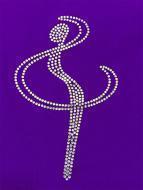 Майки цветные с аппликацией из страз 