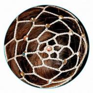 Сетка для волос Pastorelli Beige Сhignon Crystal AB 00642
